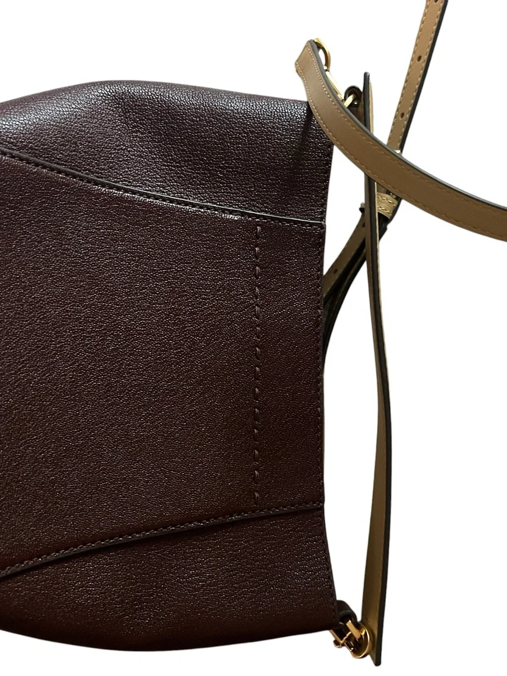 Tory Burch burgundy Leather Crossbody Bag